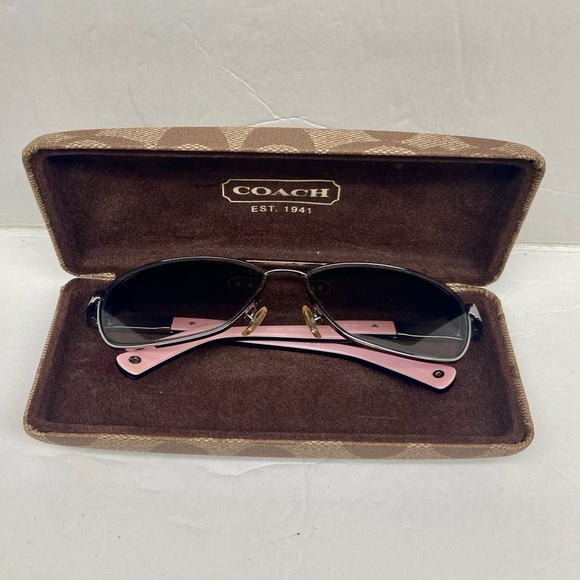 Coach HC7012 L038 Caroline Silver Frame/ Pink Temples (FRAME ONLY) - Picture 2 of 14